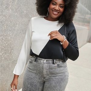 Express COLOR BLOCK body suit NEW WITH TAGS size XS. $30 OR BEST OFFER